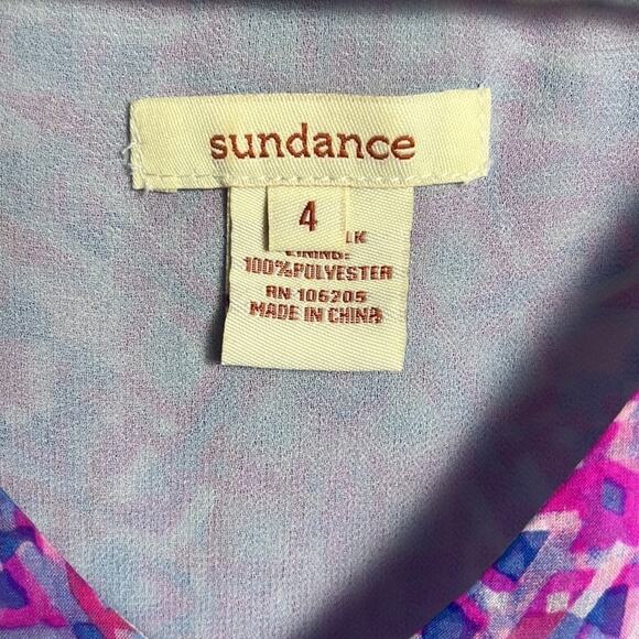 Sundance Layered Silk Chiffon Dress - Size 4 - Picture 4 of 6